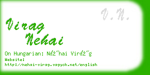 virag nehai business card